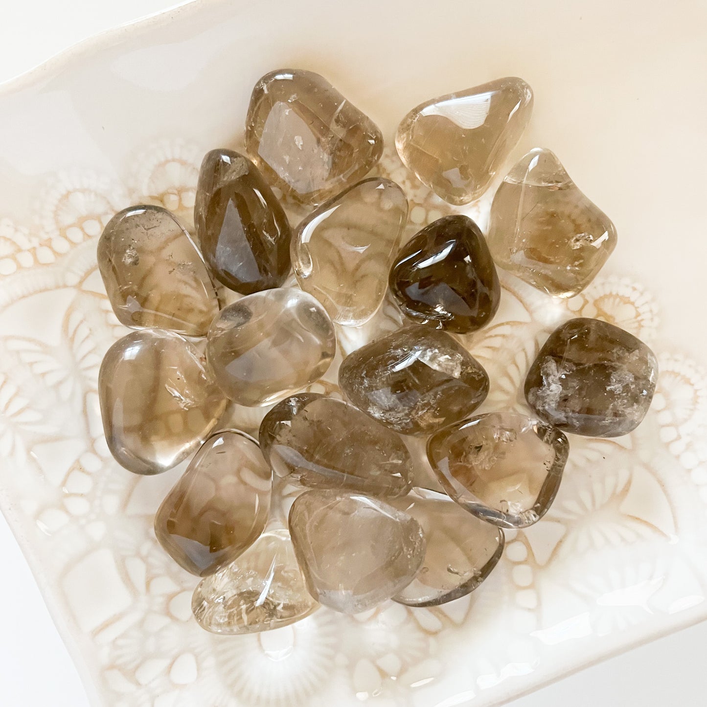 smoky quartz crystals