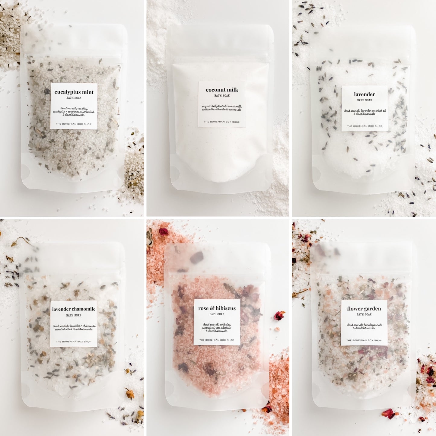assorted bath salts