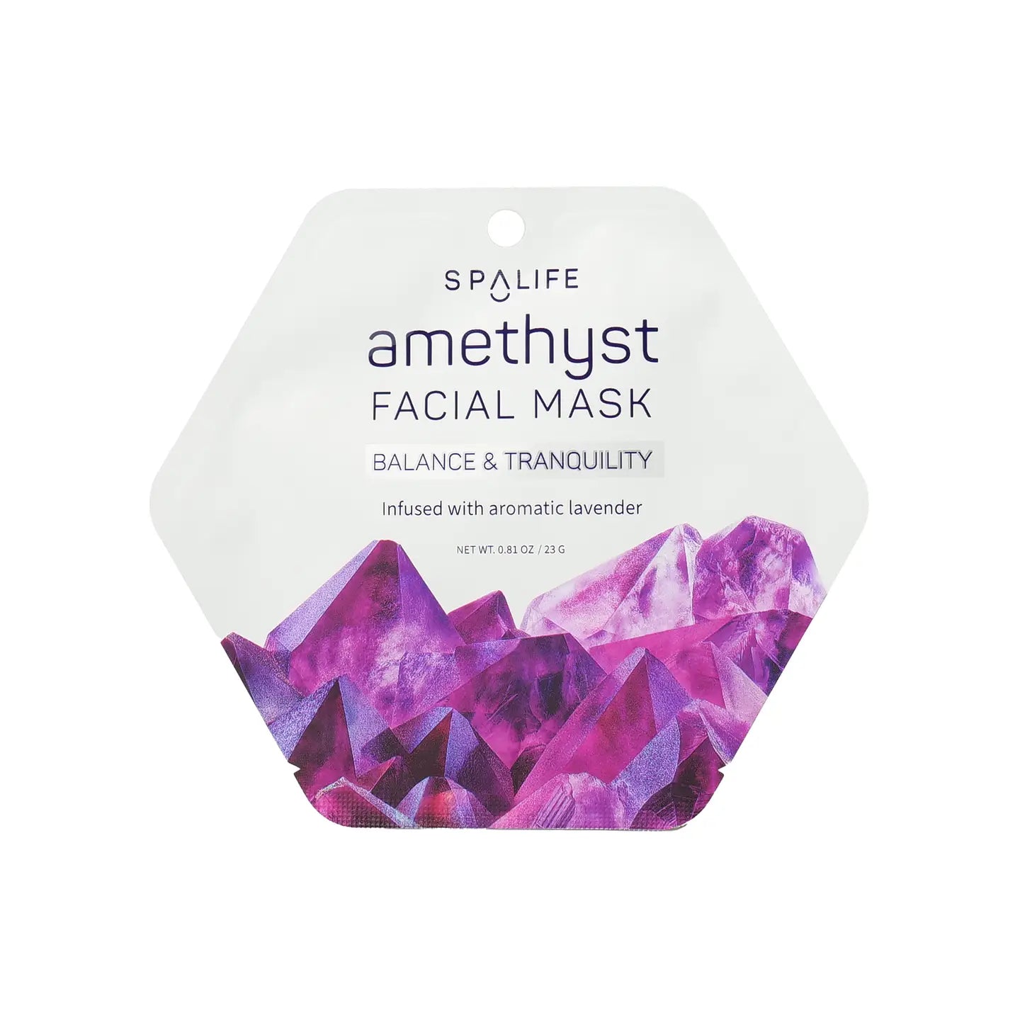 Tranquil Amethyst Inspired Facial Mask with Lavender - Facial Sheet Mask