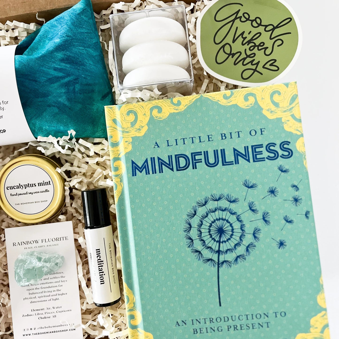 Green and Blue Mindfulness Gift Box. 