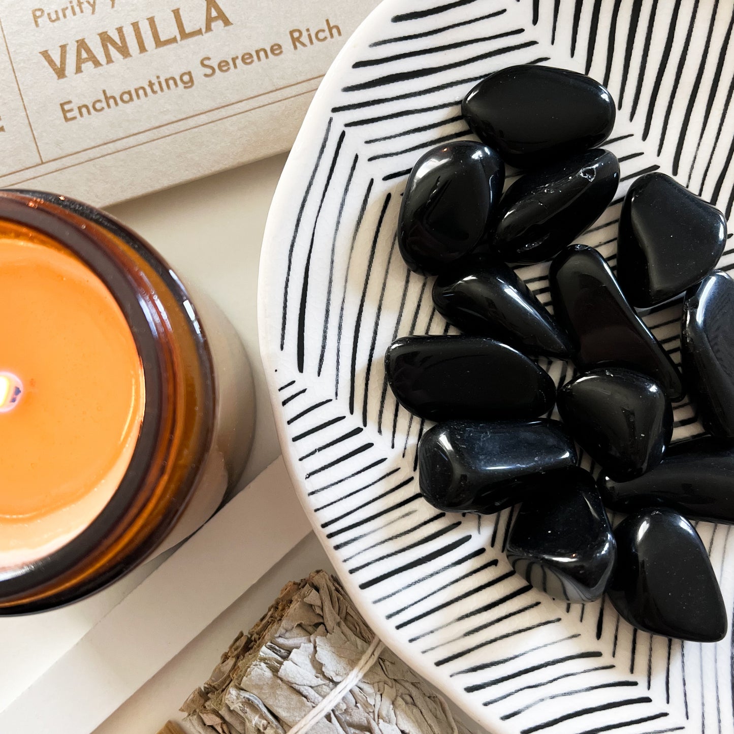 Black Obsidian Tumbled Stone