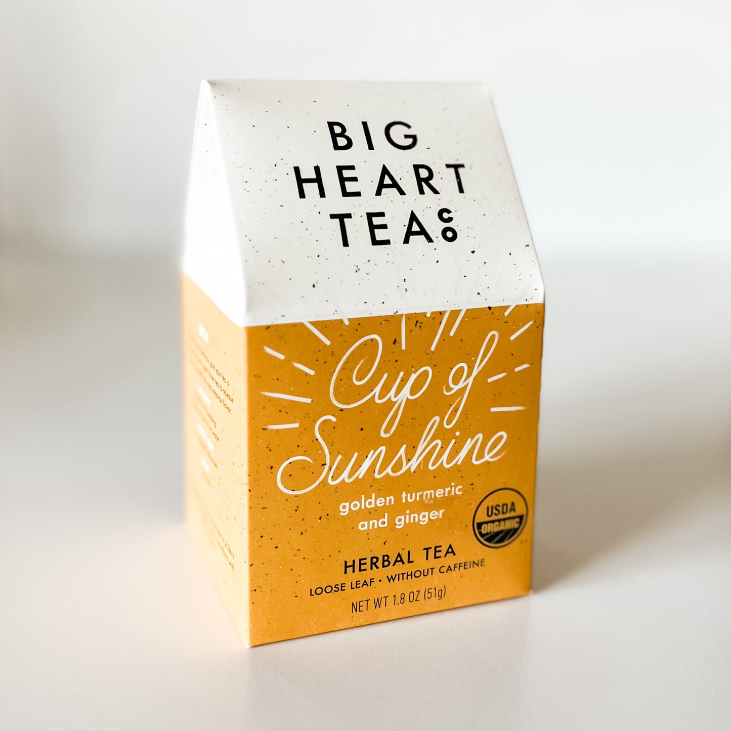 big heart tea co cup of sunshine herbal tea, 10 tea sachets 