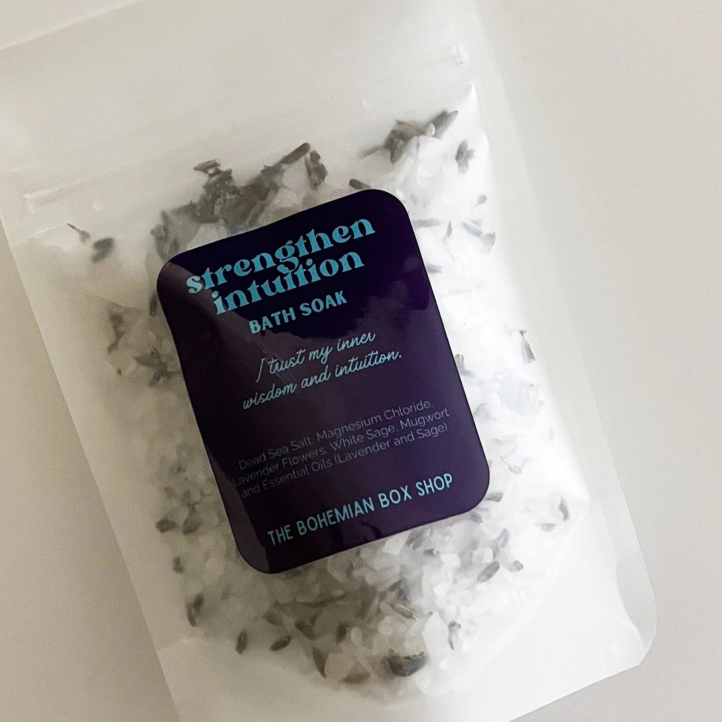Strengthen intuition bath soak with affirmation