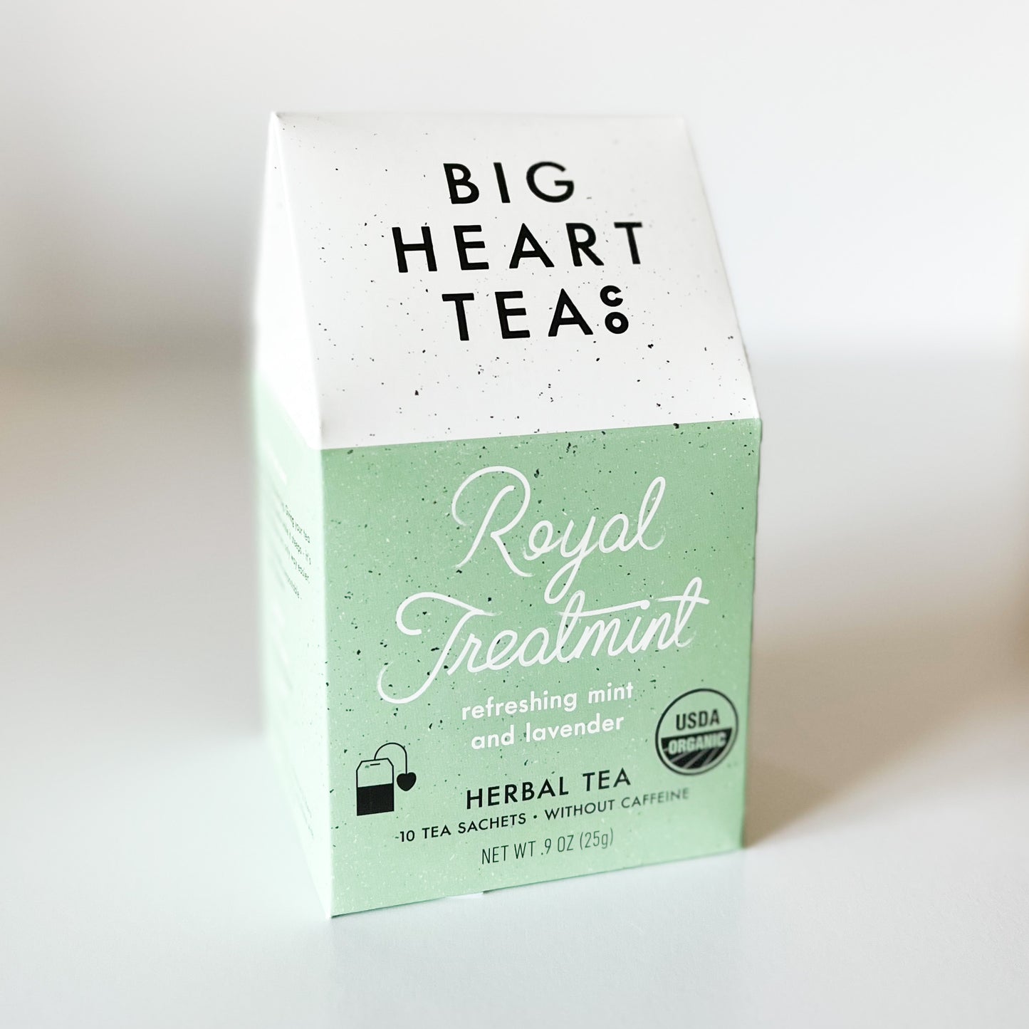 big heart tea co royal treatment herbal tea, 10 tea sachets 