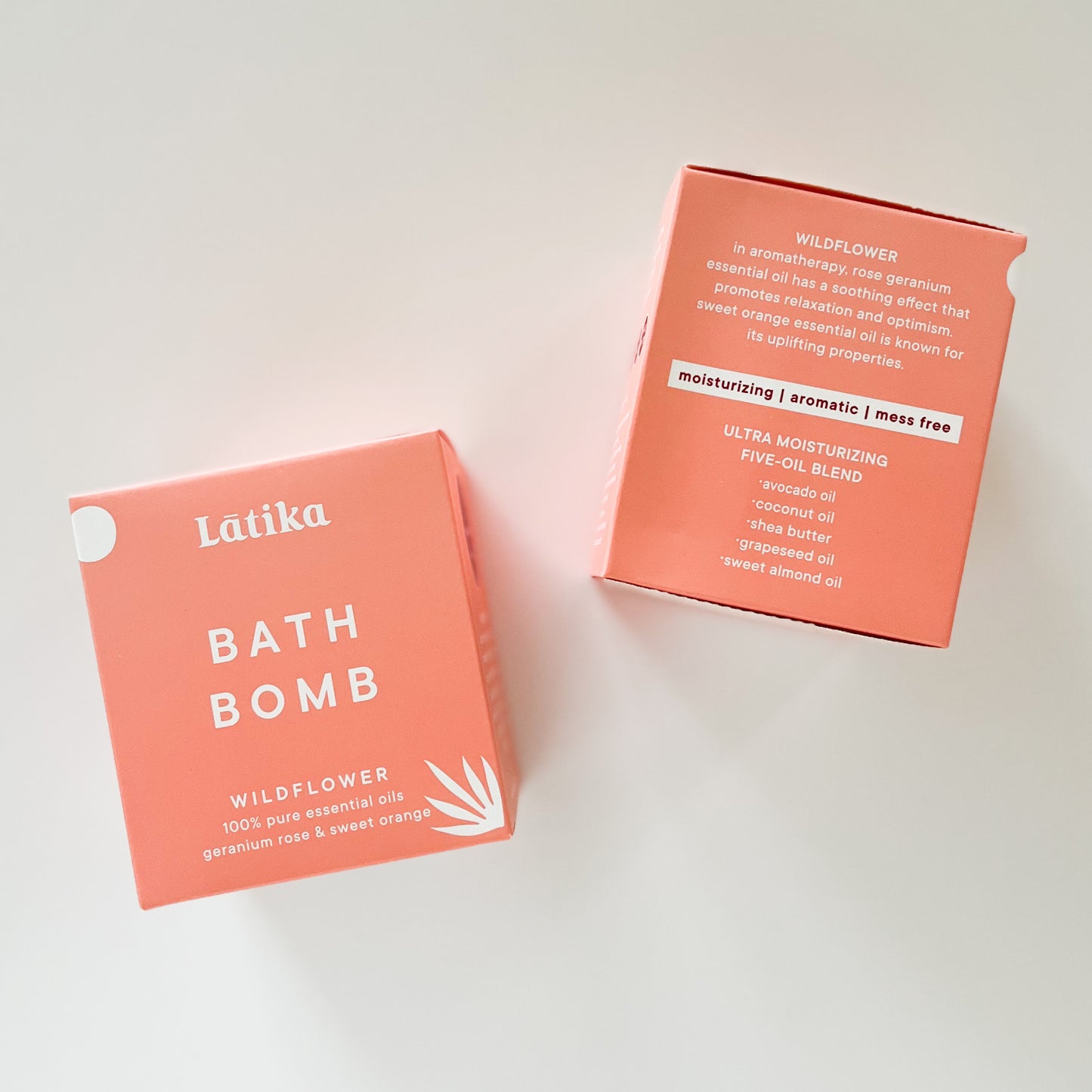 Wildflower – Aromatherapy Bath Bomb / Made With Pure Essential Oils - Geranium Rose & Sweet Orange