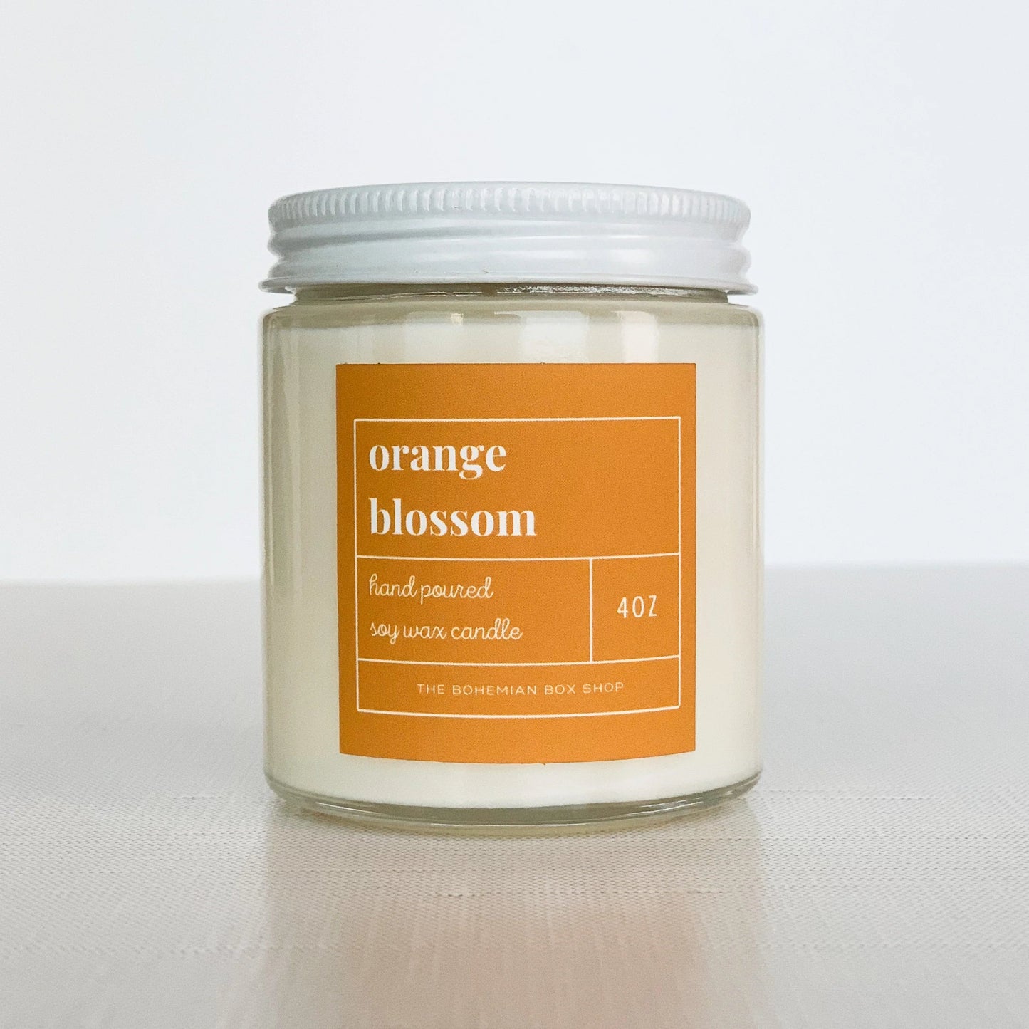 orange blossom soy candle