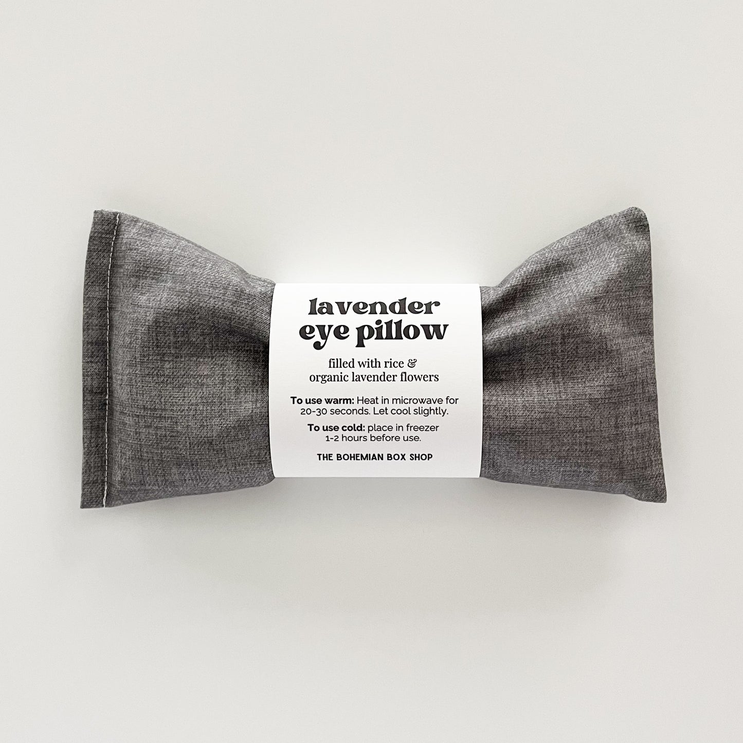 Lavender Eye Pillow - Grey Textured
