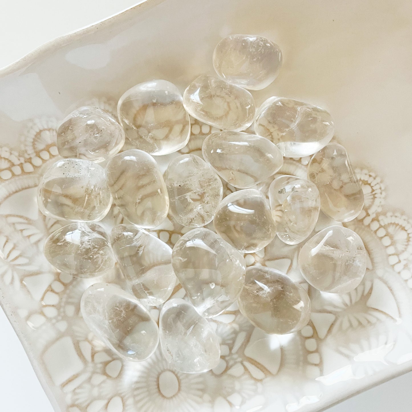clear quartz crystals