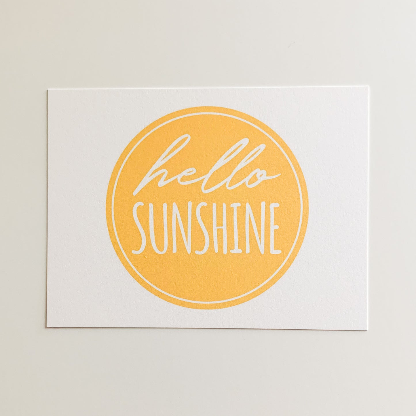 hello sunshine card