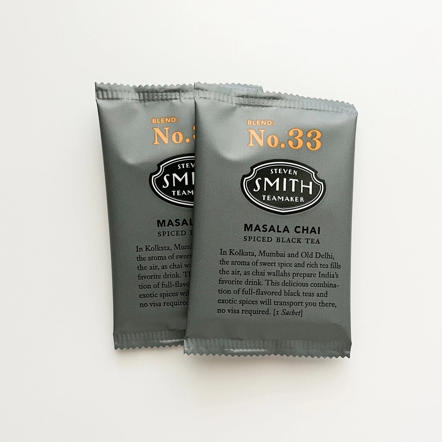 masala chai tea, 2 tea sachets