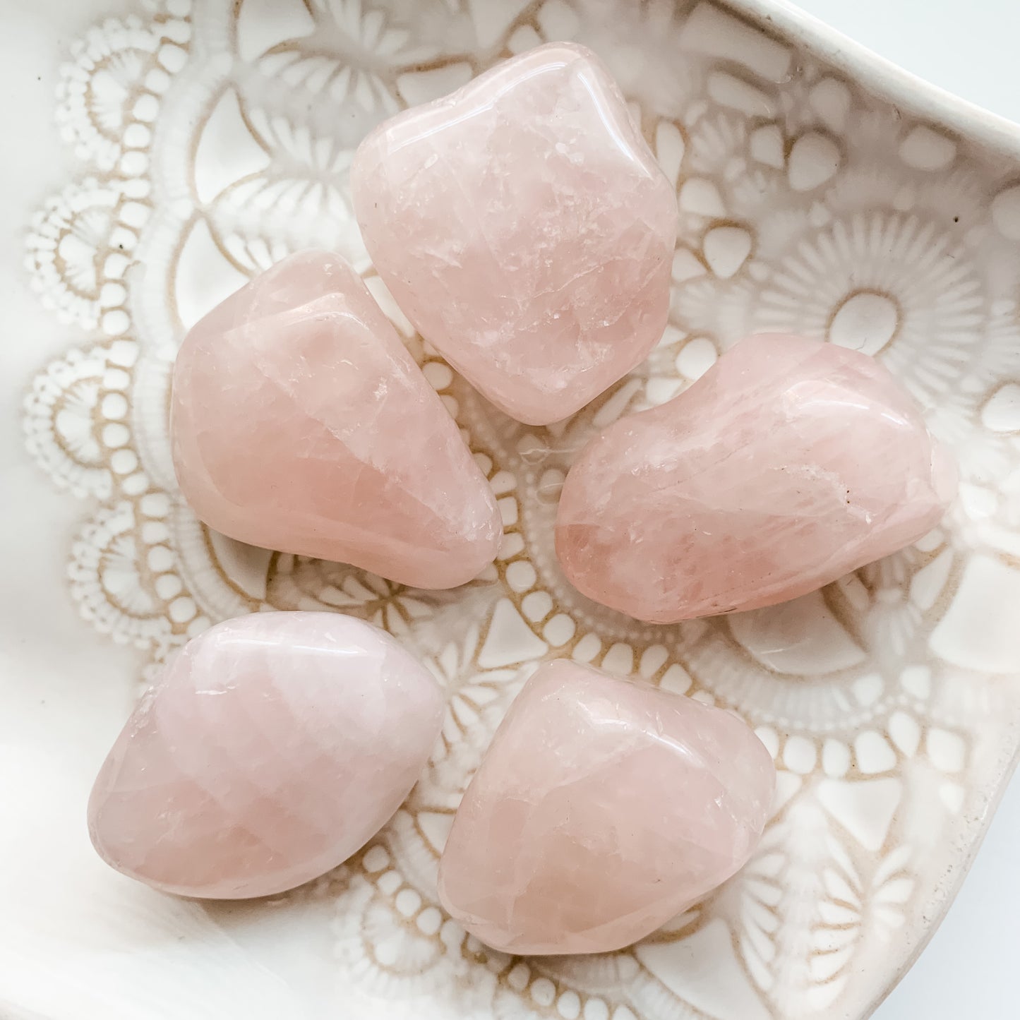 Rose Quartz Heart Crystal