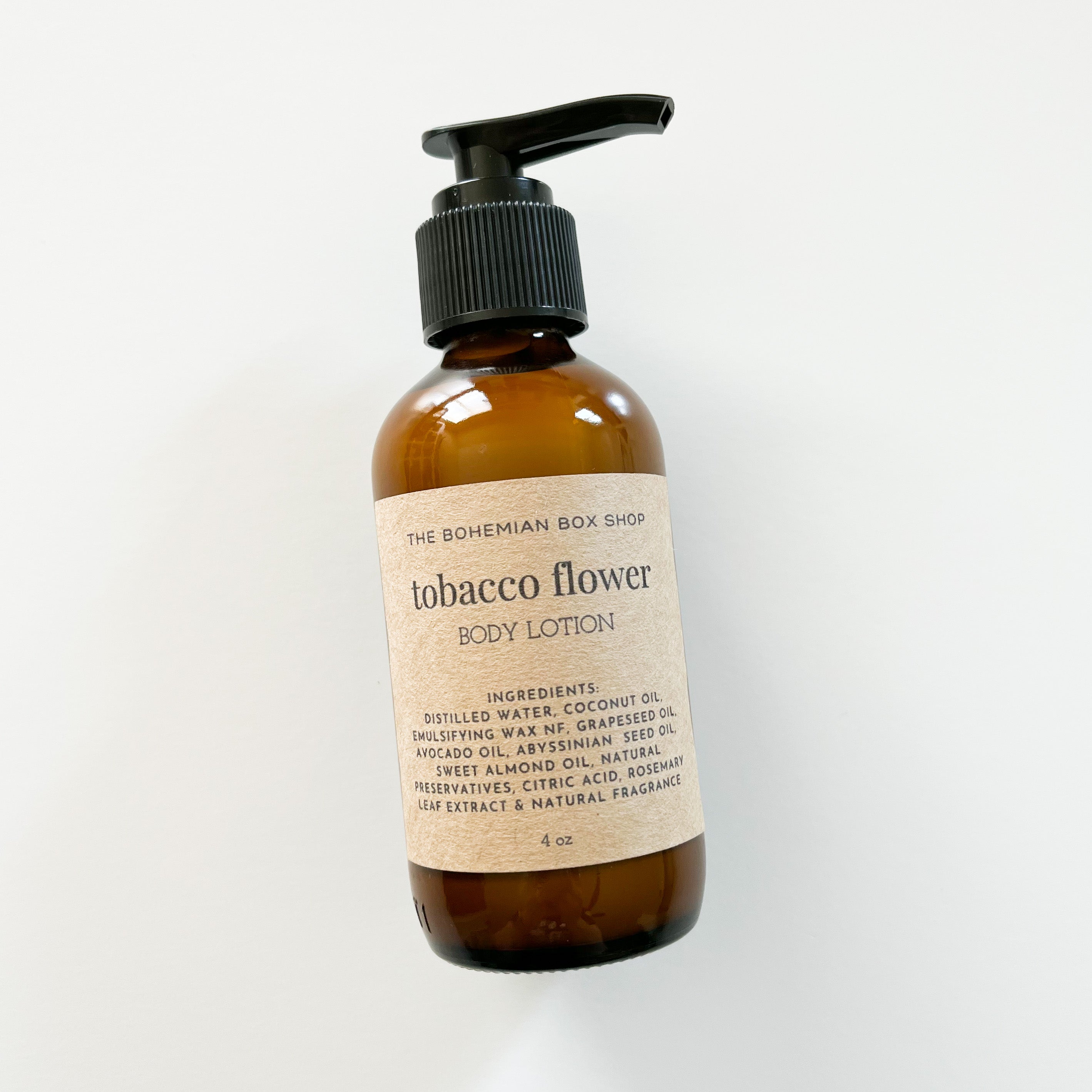Tobacco Flower Body Lotion The Bohemian Box Shop