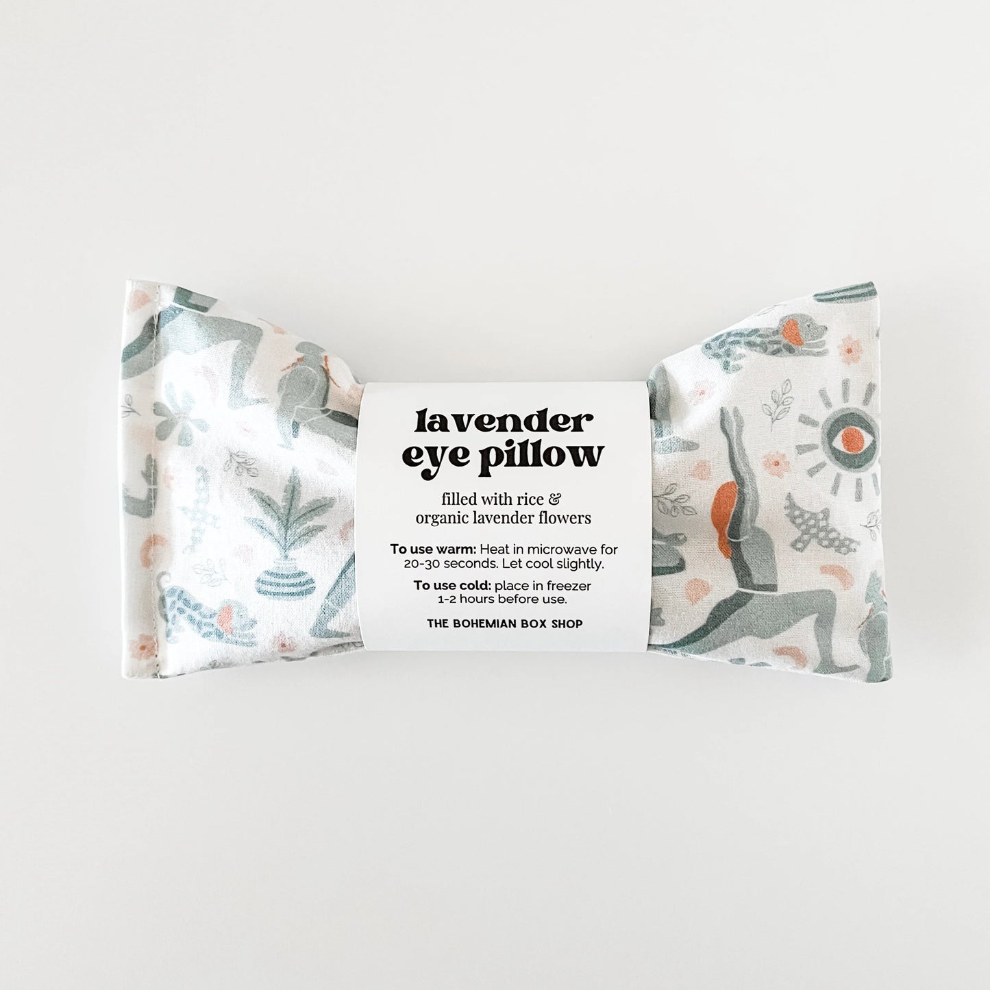 Serene & Mindful Yoga Lavender Eye Pillow - Microwaveable Rice Packs