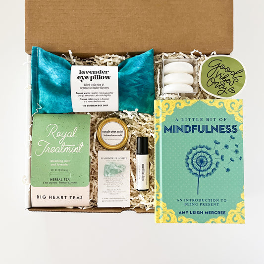 Green and Blue Mindfulness Gift Box. 