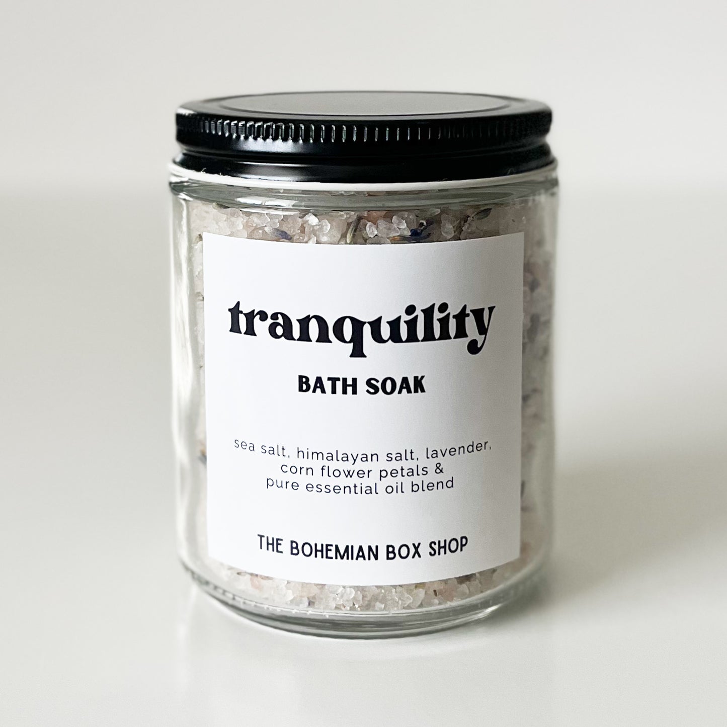 Tranquility Bath Soak Packet 8oz Glass Jar