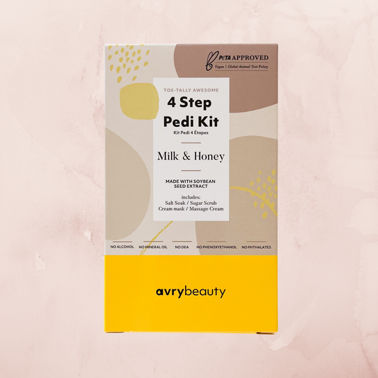 4 step pedi kit, milk and honey