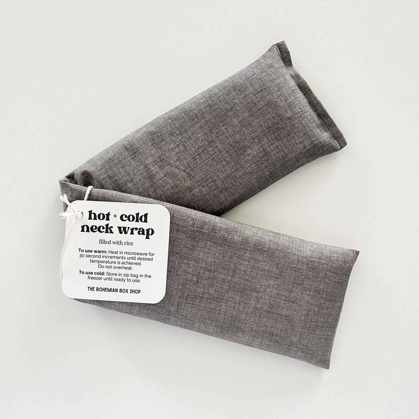 Hot and Cold Neck Wrap - Grey Textured