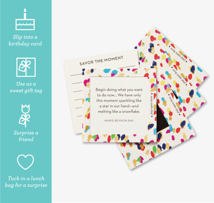 Thoughtfulls: Be Happy ~
30 Pop-Open Cards with Messages Inside