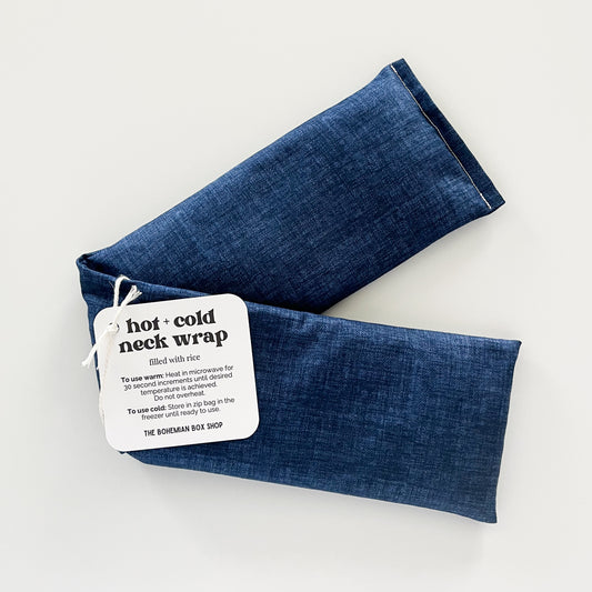 Hot and Cold Neck Wrap - Blue Textured