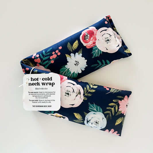 Hot and Cold Neck Wrap - Wispy Rose and Mum