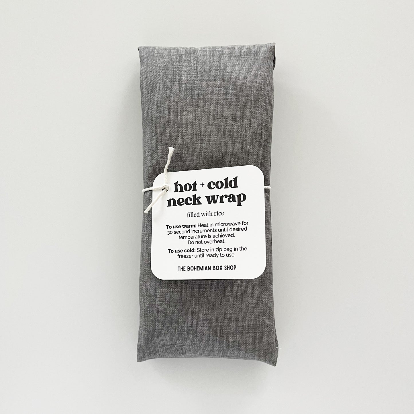 Hot and Cold Neck Wrap - Grey Textured