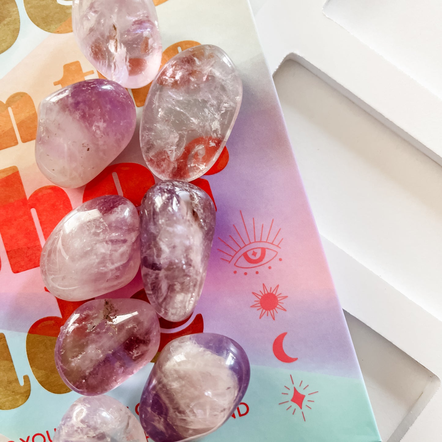 Amethyst Tumbled Stone - Amethyst Crystal - Protection, Cleansing, Intuition