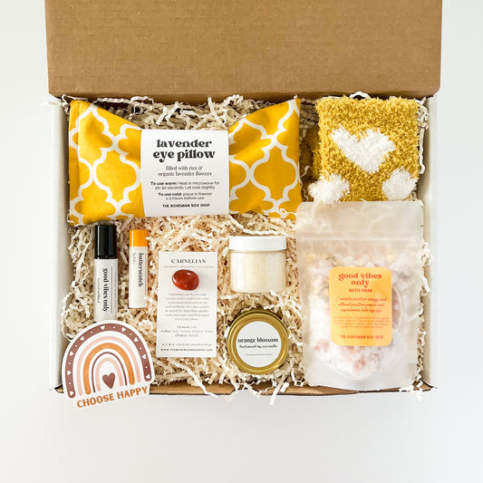 Good vibes only spa care gift box. 