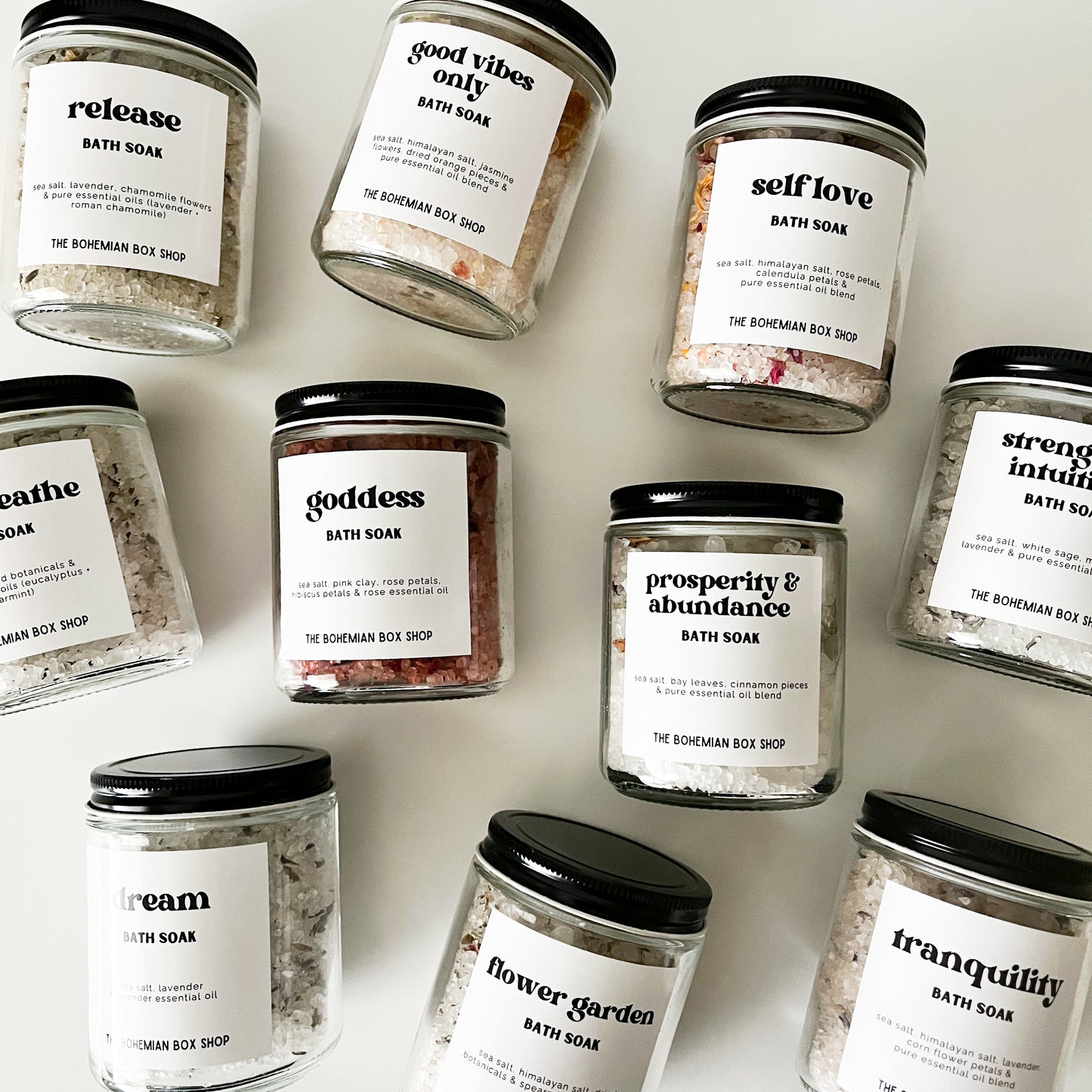 Self Love Bath Soak 8oz Glass Jar