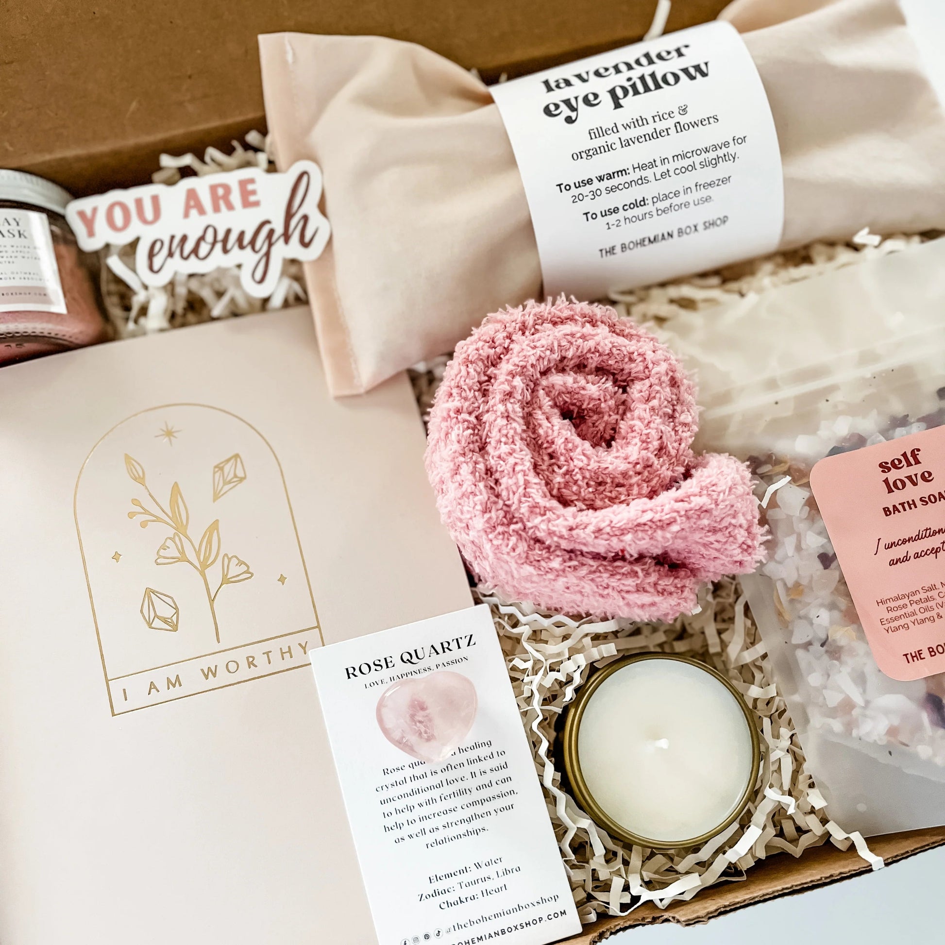 Self Love Care Package - I Am Worthy Gift Set