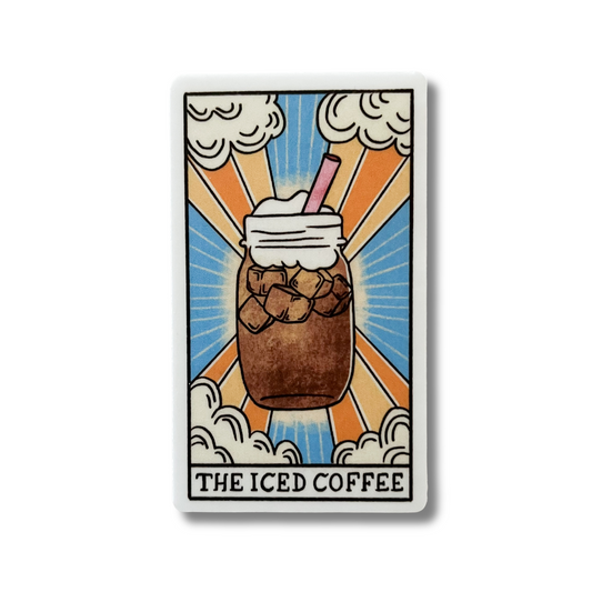 The Iced Coffee Tarot Card Sticker