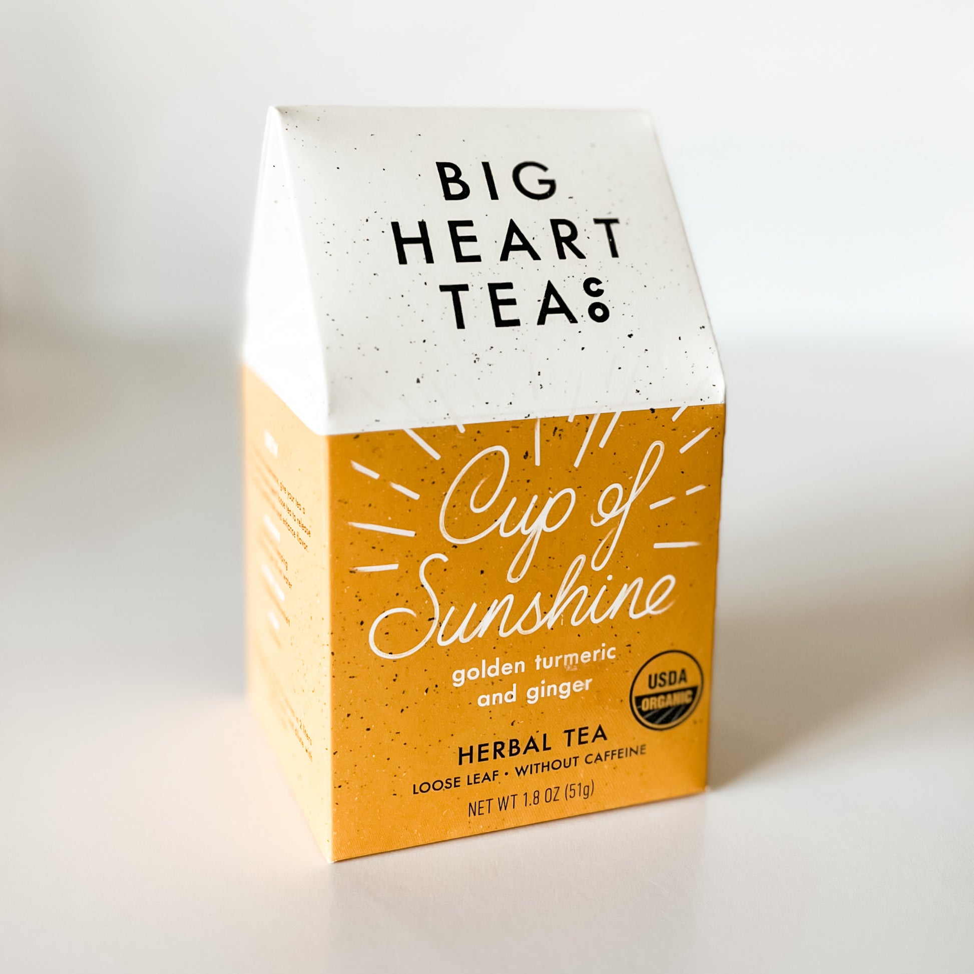 big heart tea co cup of sunshine