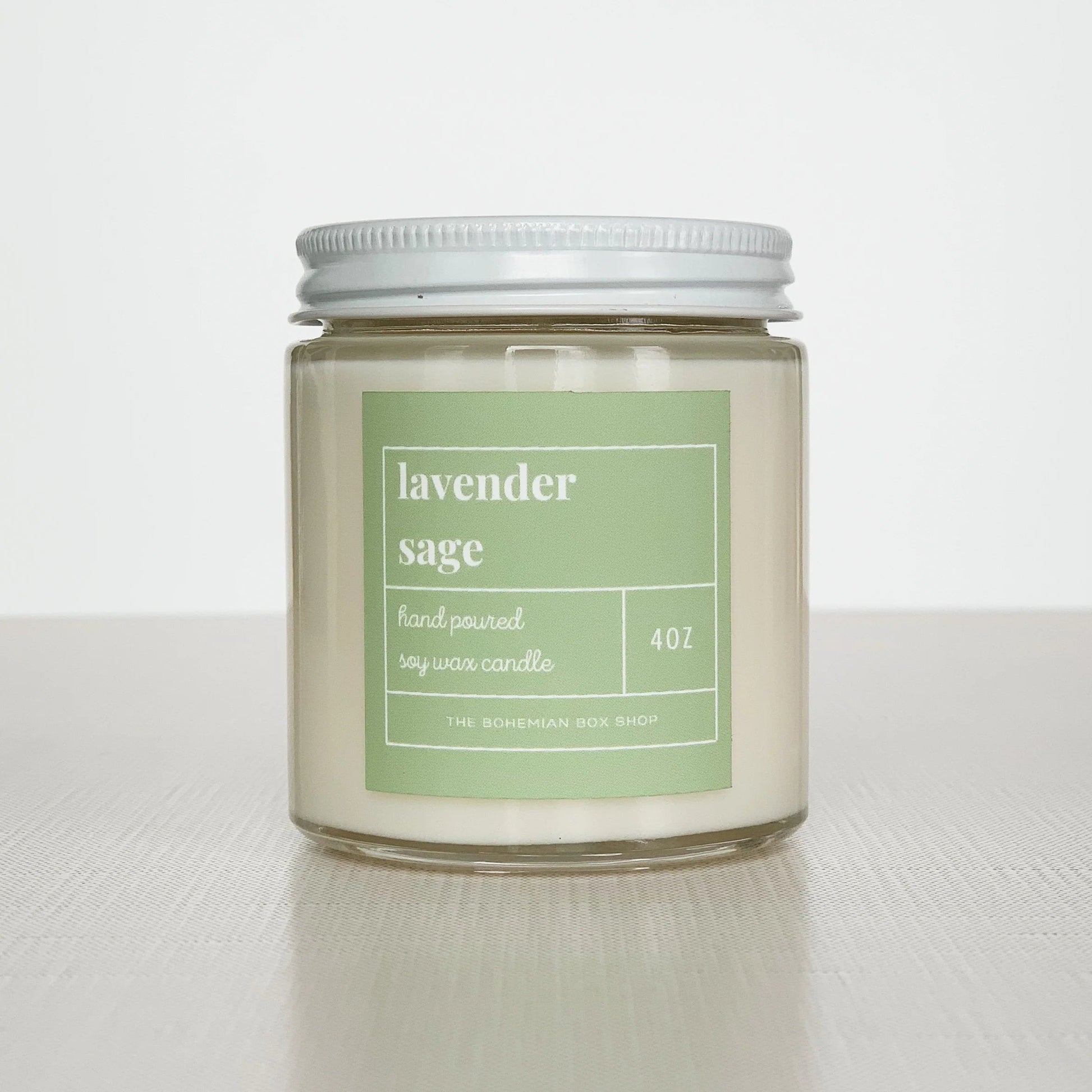 lavender sage soy candle