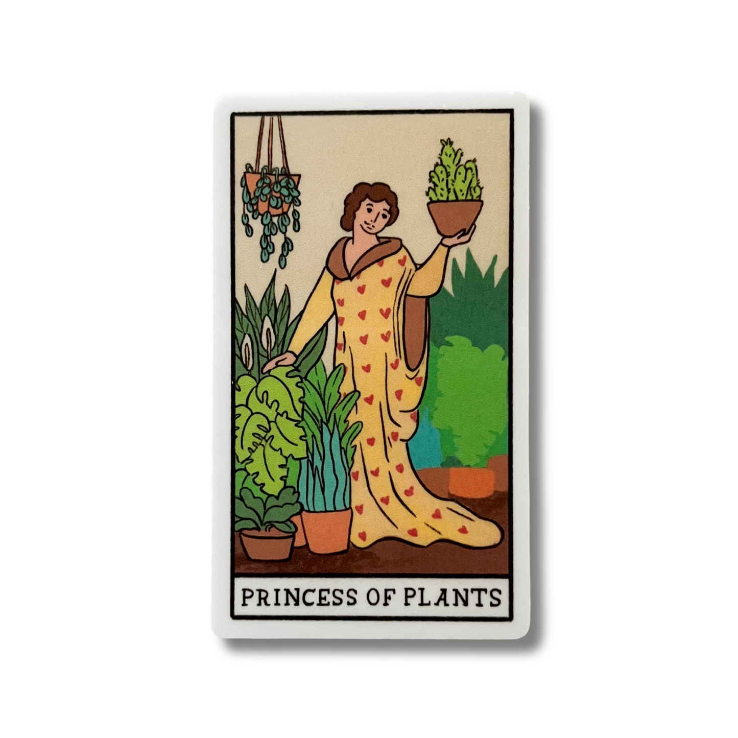 Princess of Plants Tarot Card Sticker