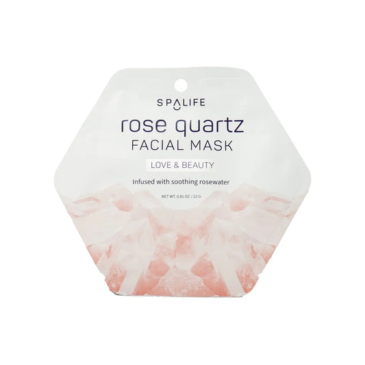 Soothing Rose Quartz Inspired Facial Mask with Rosewater - Facial Sheet Mask