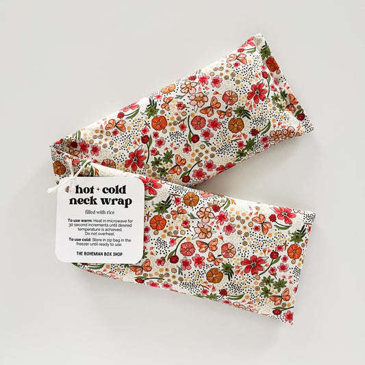 Hot and Cold Neck Wrap - Floral Abundance Shine