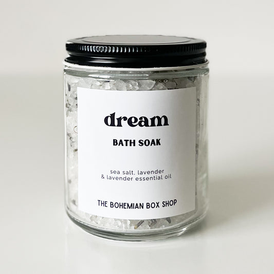 Dream - Lavender Bath Soak 8oz Glass Jar
