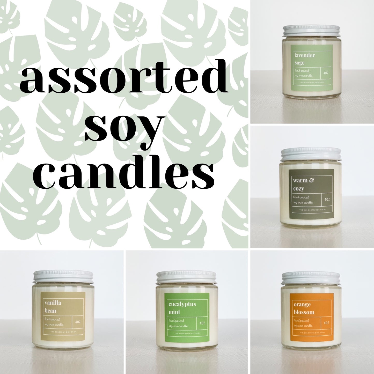 Assorted 4oz Soy Candles