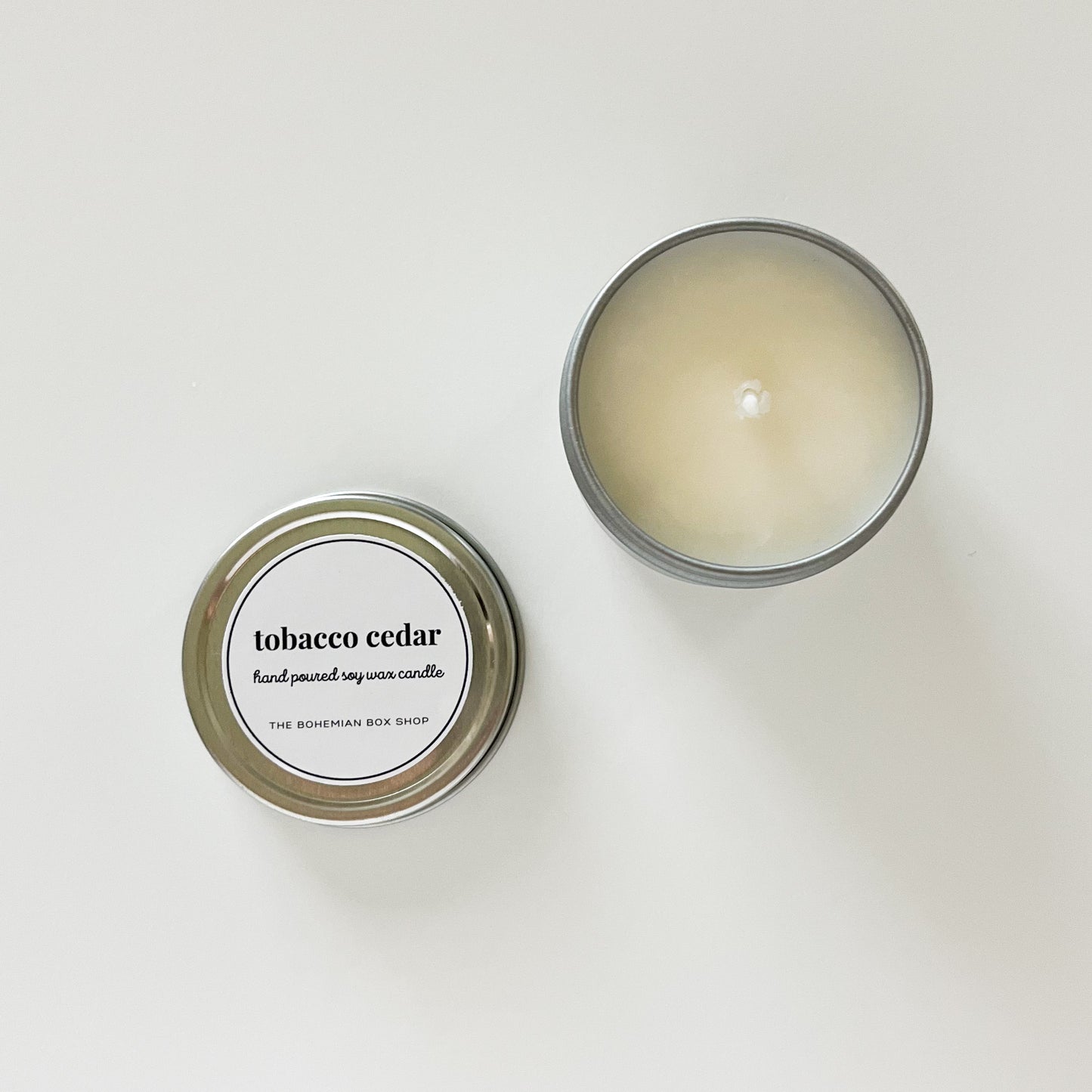 Tobacco cedar soy candle