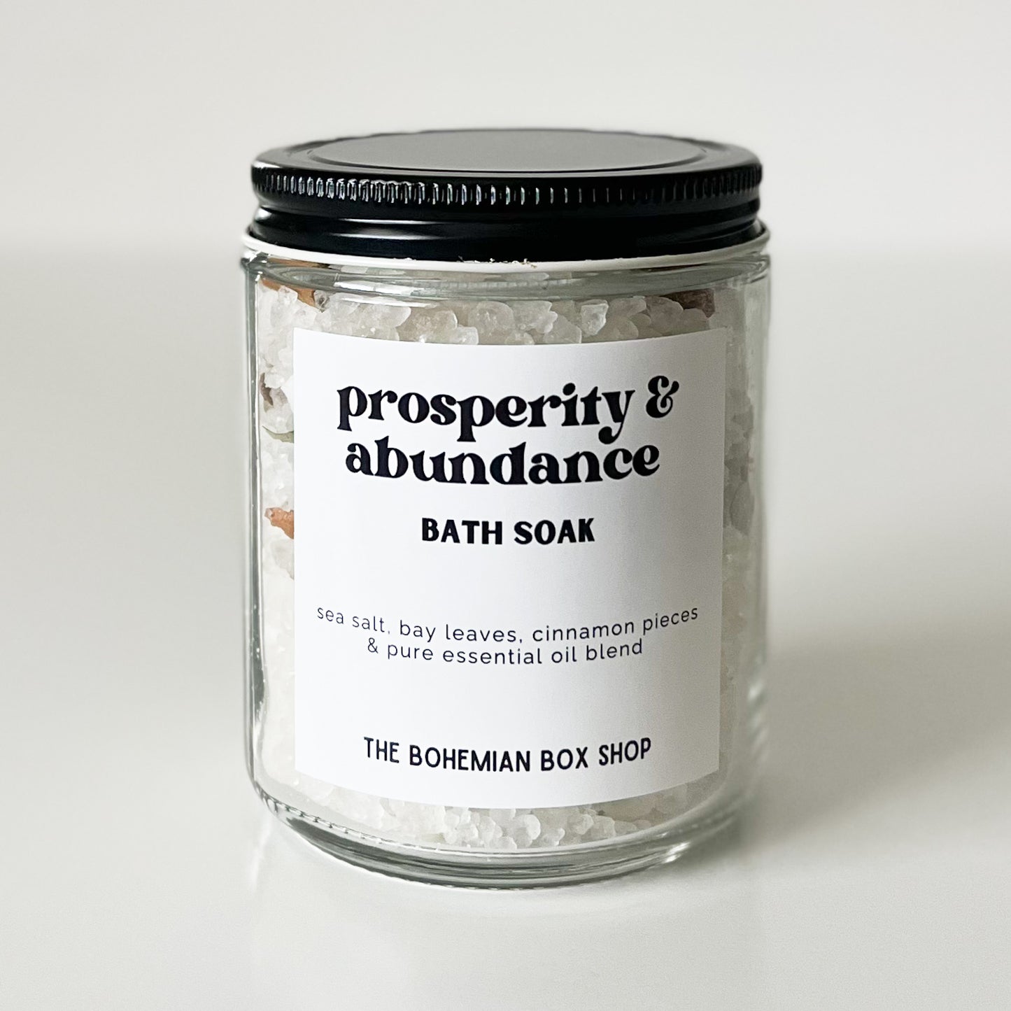 Prosperity and Abundance Bath Soak 8oz Glass Jar