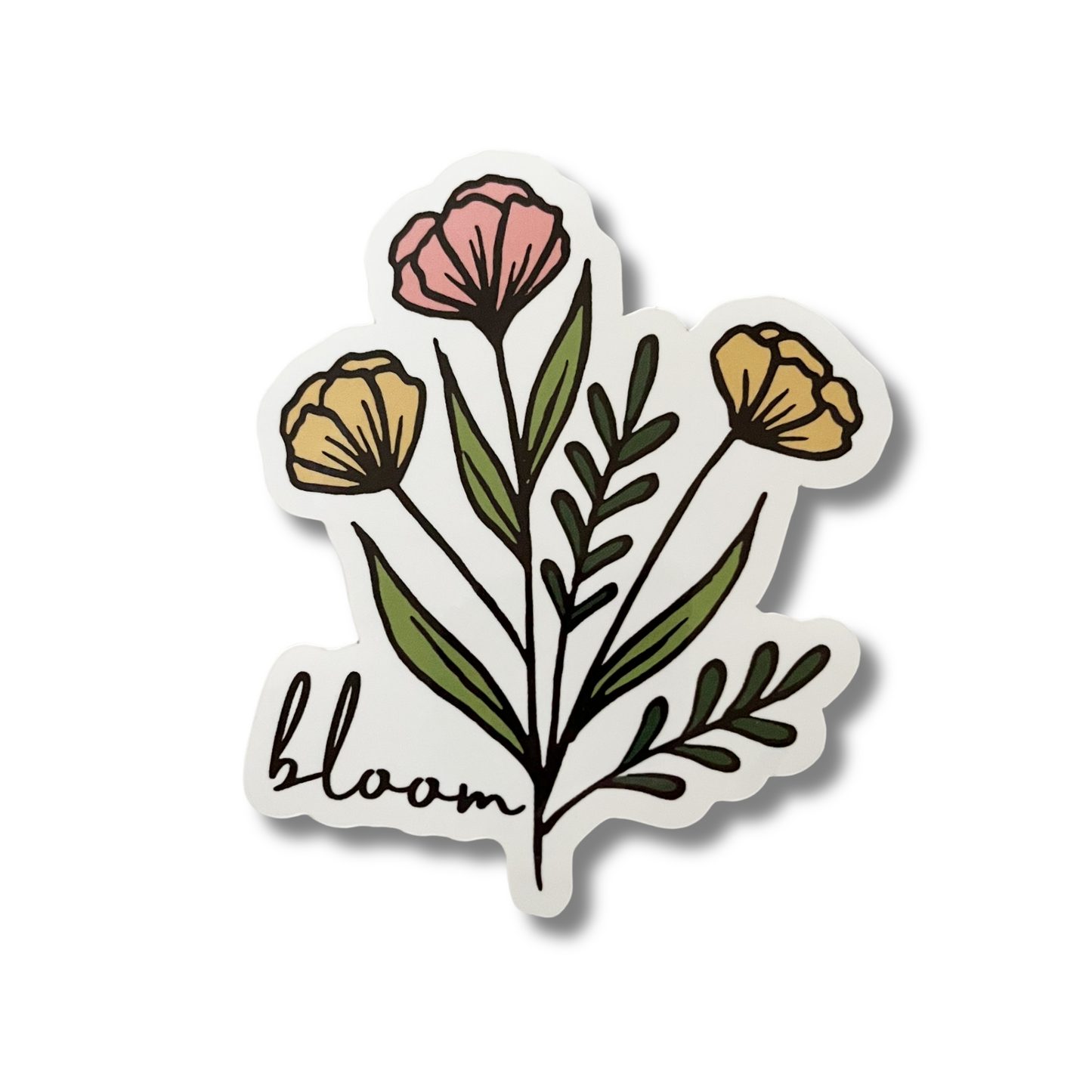 Bloom Floral vinyl Sticker