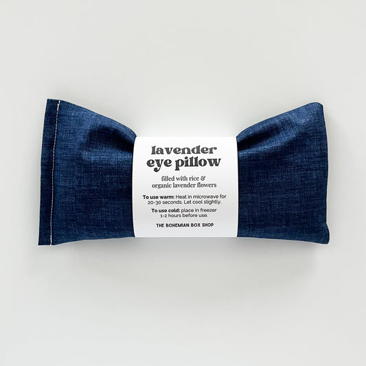 Lavender Eye Pillow - Blue Textured