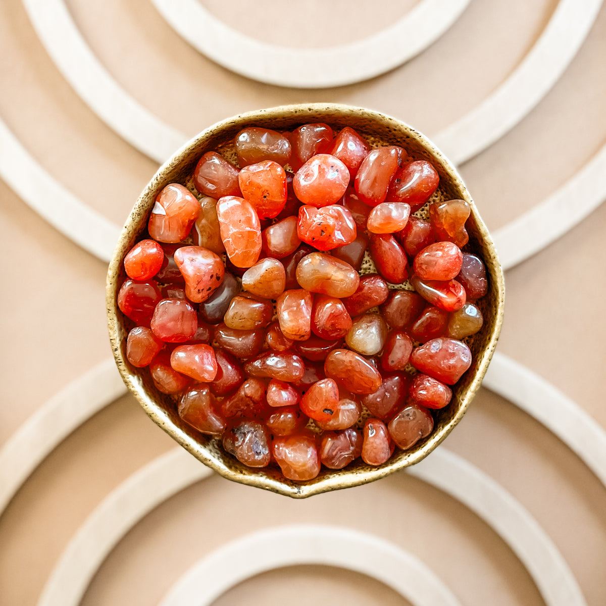 Carnelian Tumbled Stone with complementary keepsake information card