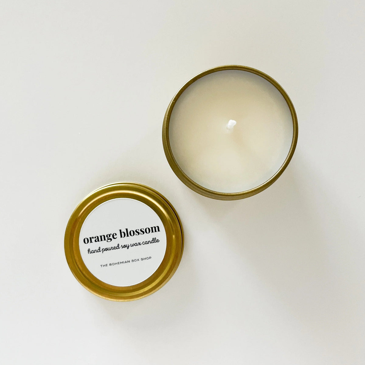 Orange blossom soy candle