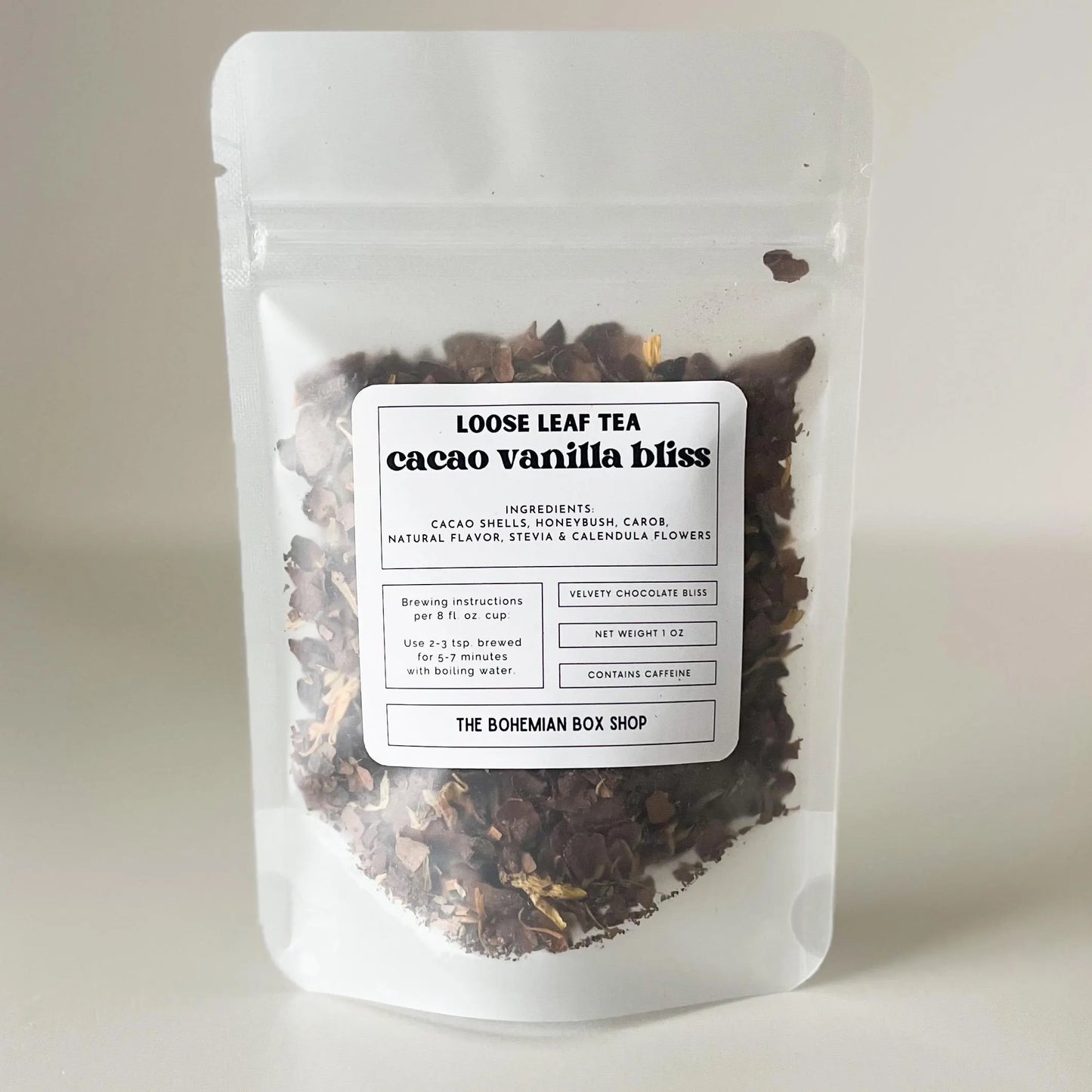 Cacao Vanilla Bliss Loose Leaf Tea Packet 1oz