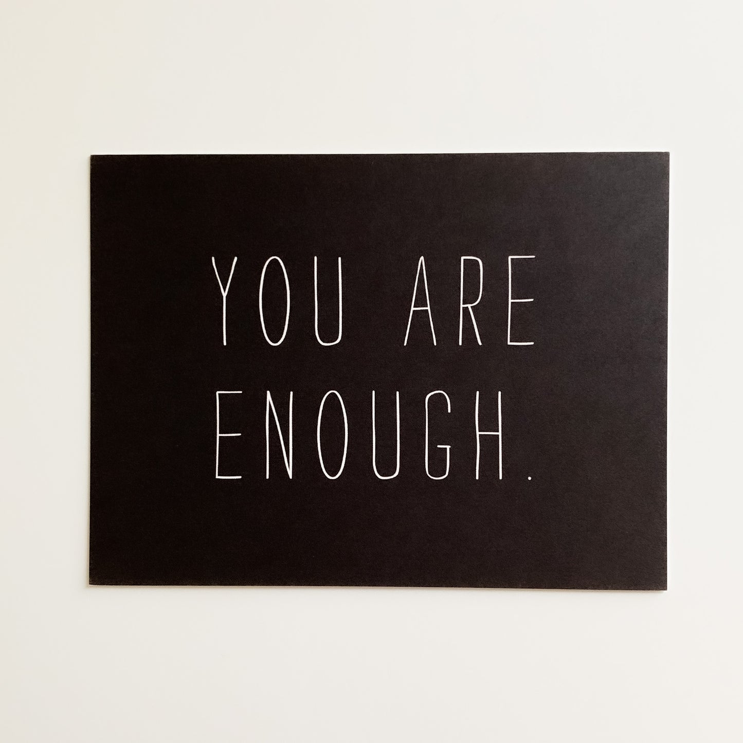 you are enough card