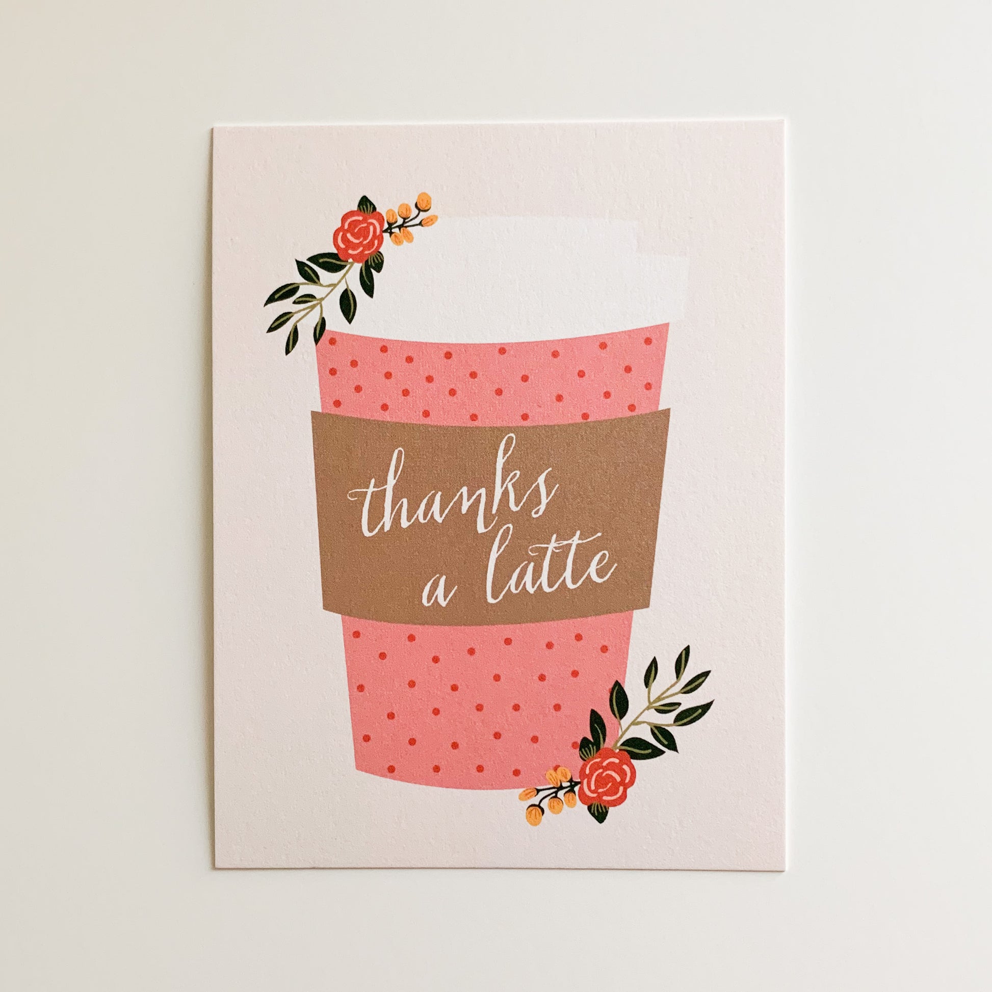 thanks a latte card