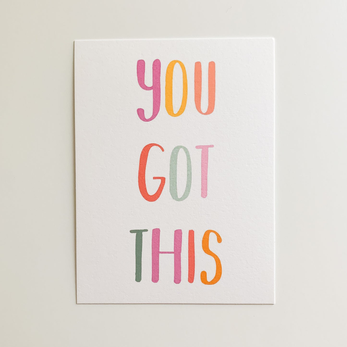 you got this card