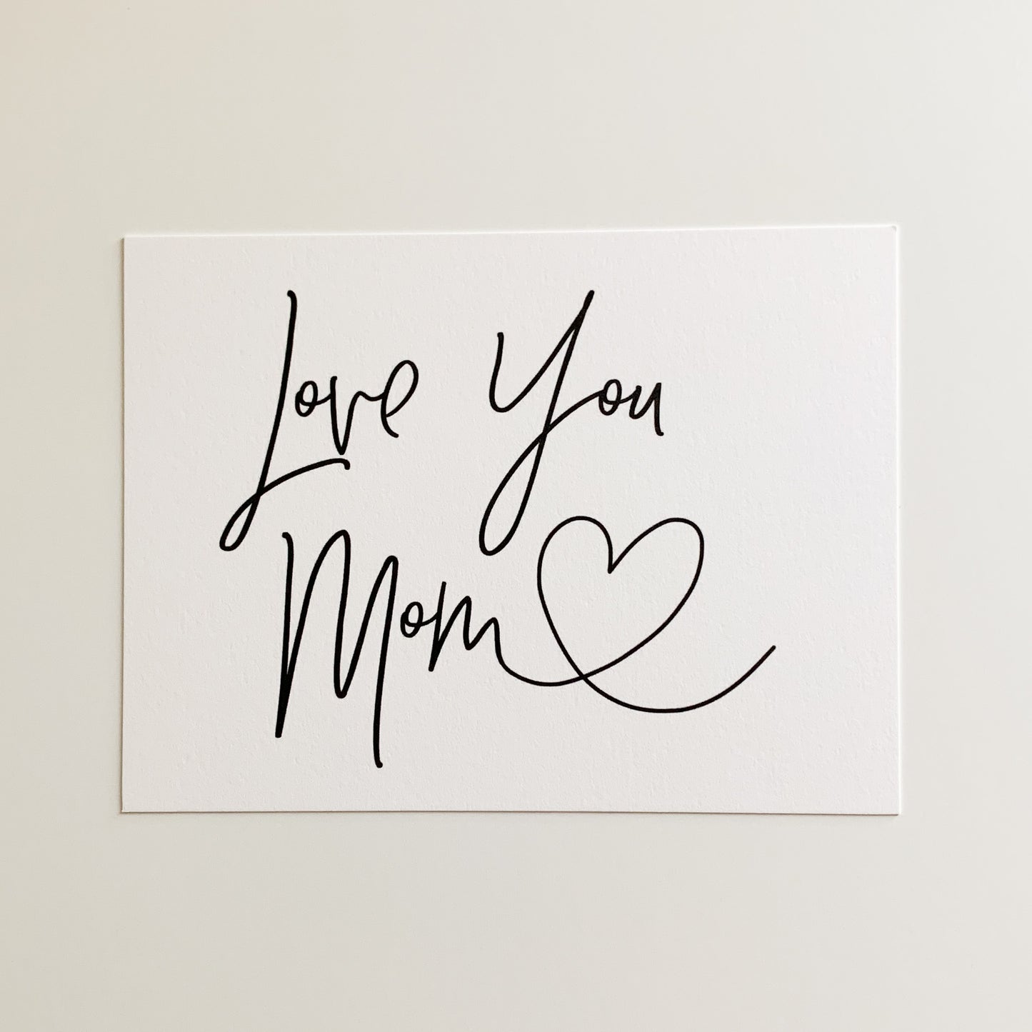 love you mom card