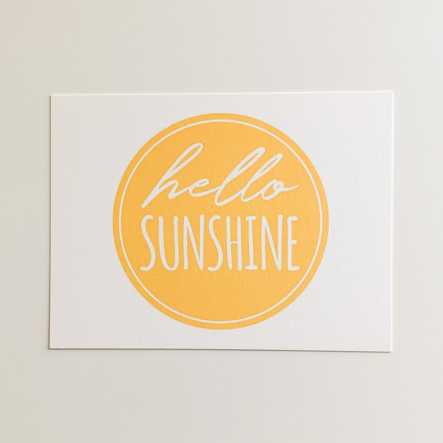 hello sunshine card