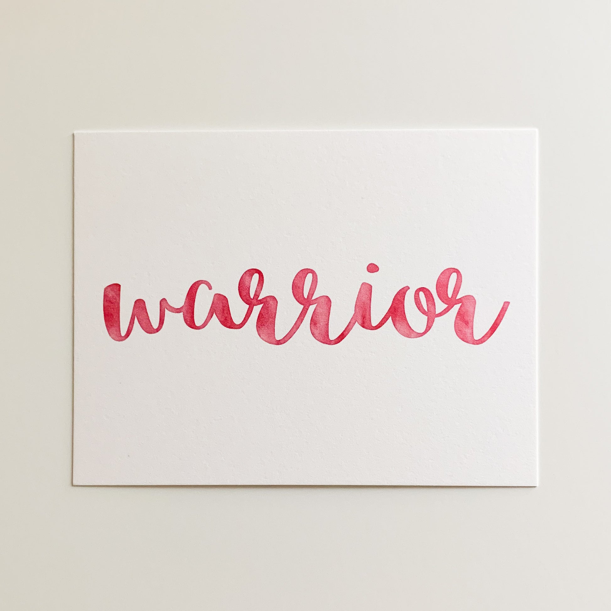 warrior card